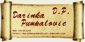 Darinka Pumpalović vizit kartica